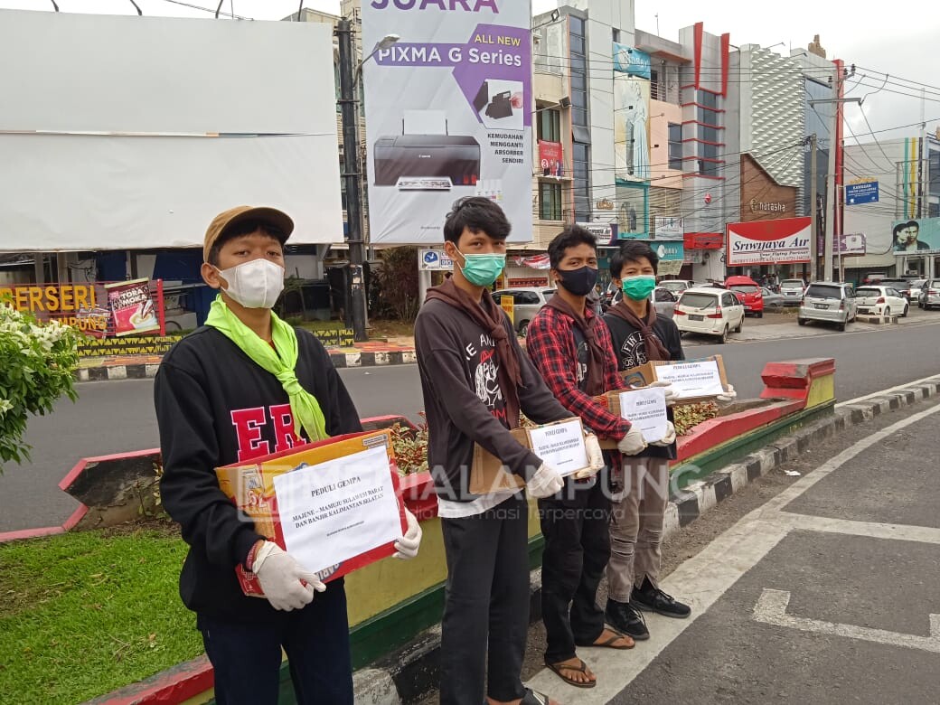 Relawan Pecinta Alam Lampung Galang Dana Peduli Gempa Sulbar dan Banjir Kalsel