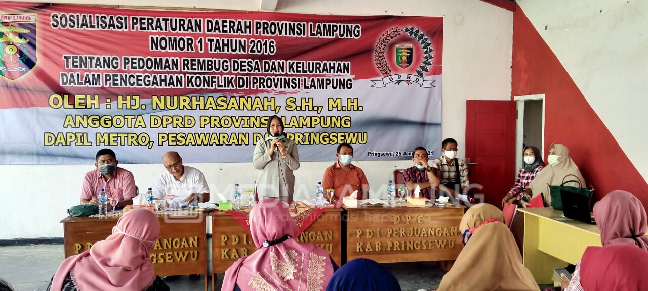 Nurhasanah Sosialisasikan Perda Rembug Desa