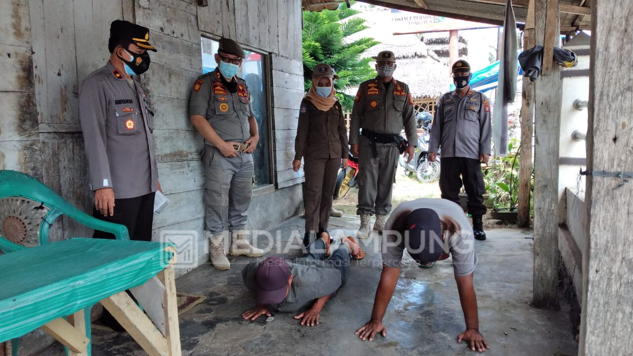 Ratusan Warga Terjaring Operasi Yustisi di Kotaagung