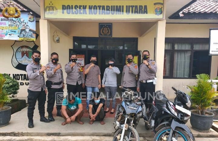 Dua Pelaku Curanmor Diciduk Polsek Kotabumi Utara