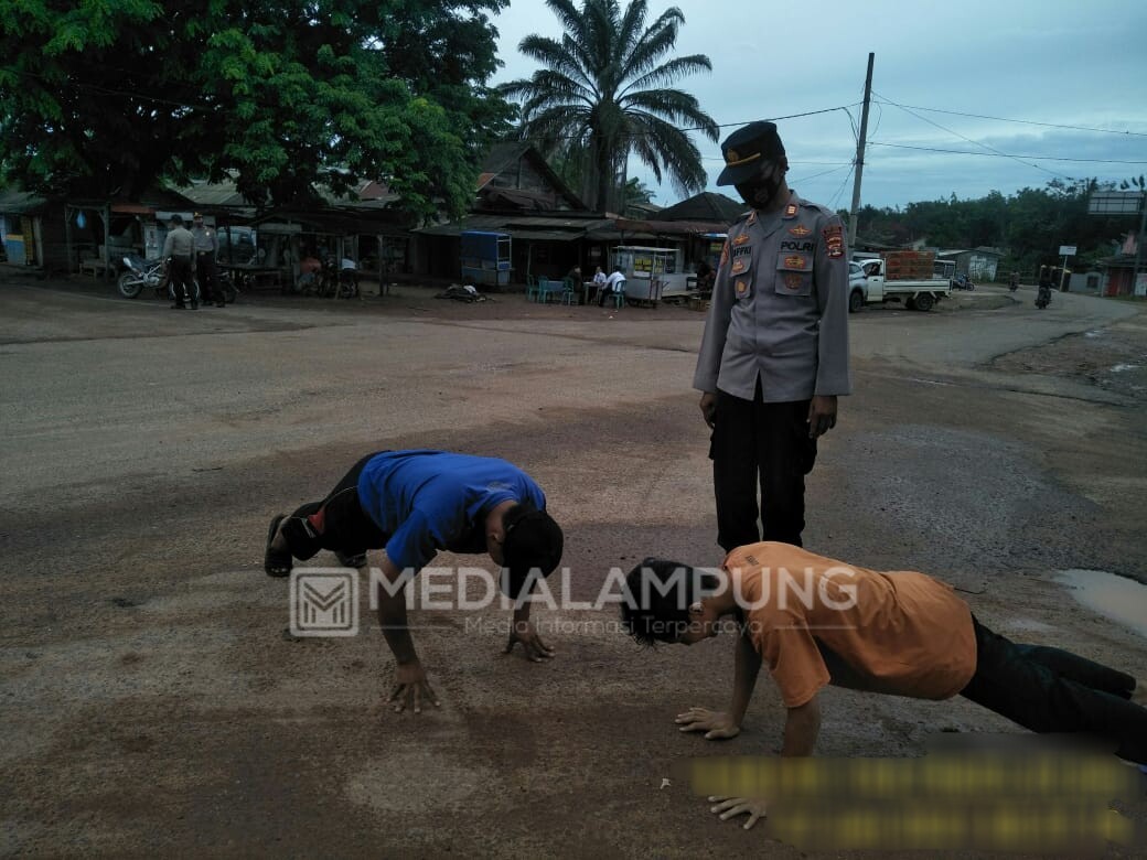 Polres Waykanan dan Uspika Pakuan Ratu Gelar Operasi Yustisi