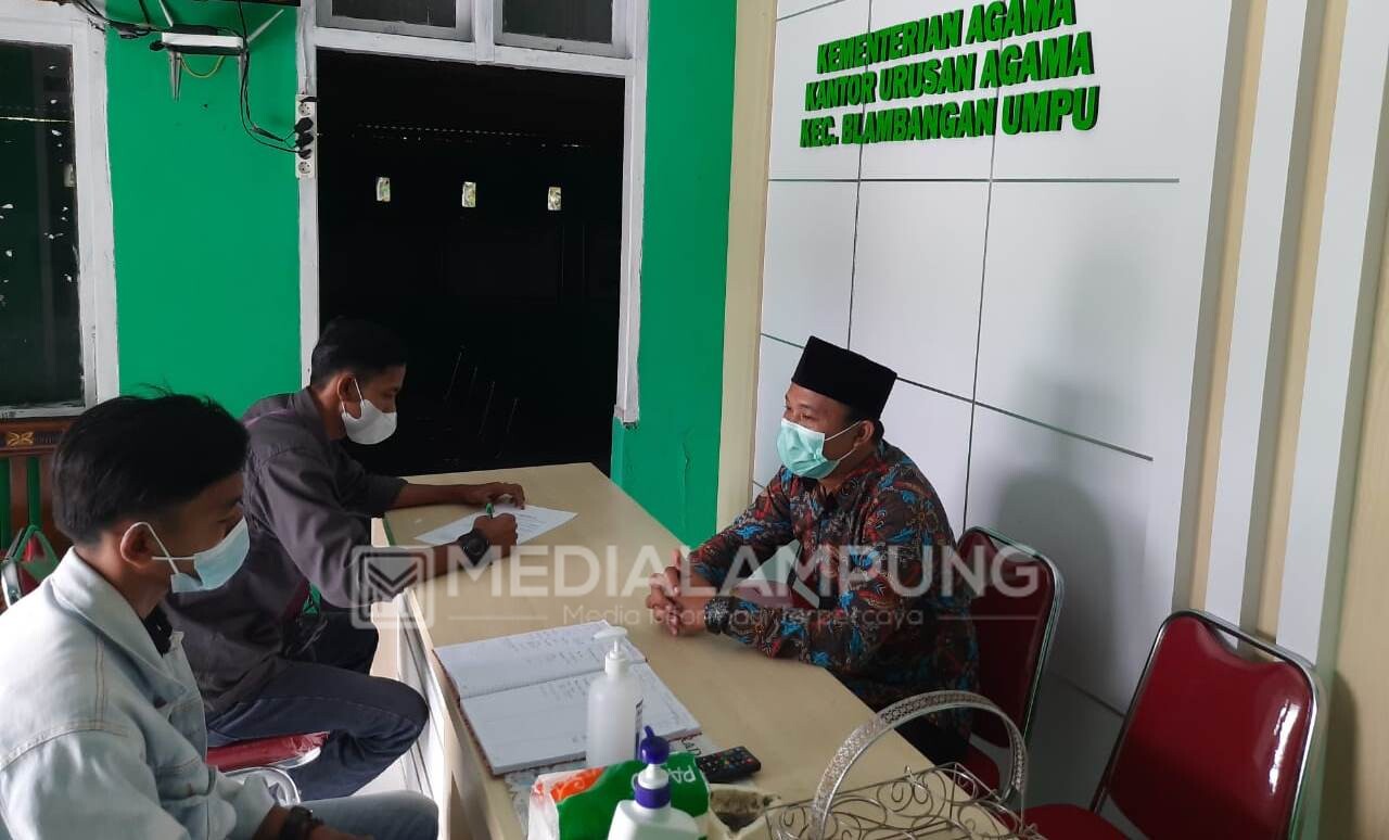 KUA Blambangan Umpu Berlakukan Syarat Ini Jika Ingin Gelar Pernikahan