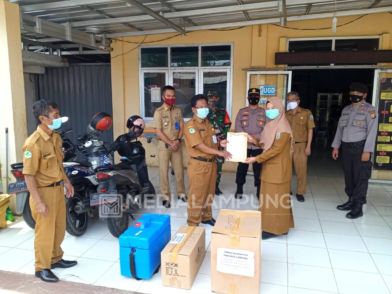Puskesmas Gunung Labuhan Terima 136 Vial Vaksin Covid-19
