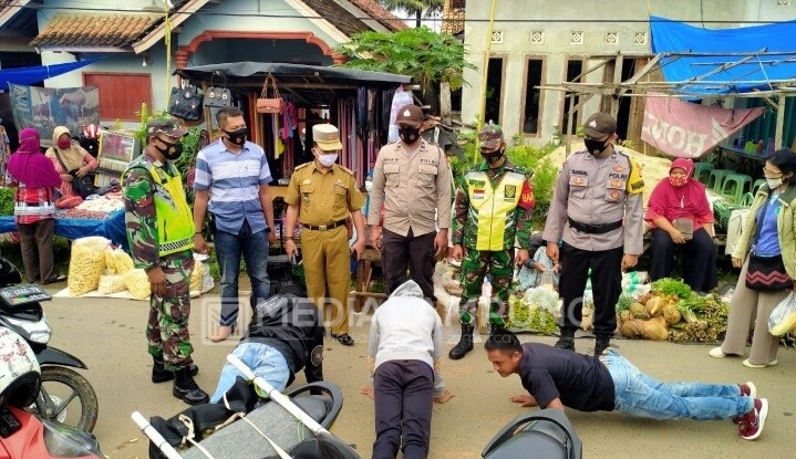 18 Pelanggar Prokes Terjaring Operasi Yustisi di Pasar Ganjaran