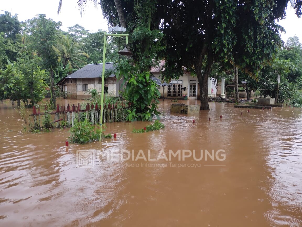 Desa Pelindungjaya Lamtim Terendam Banjir
