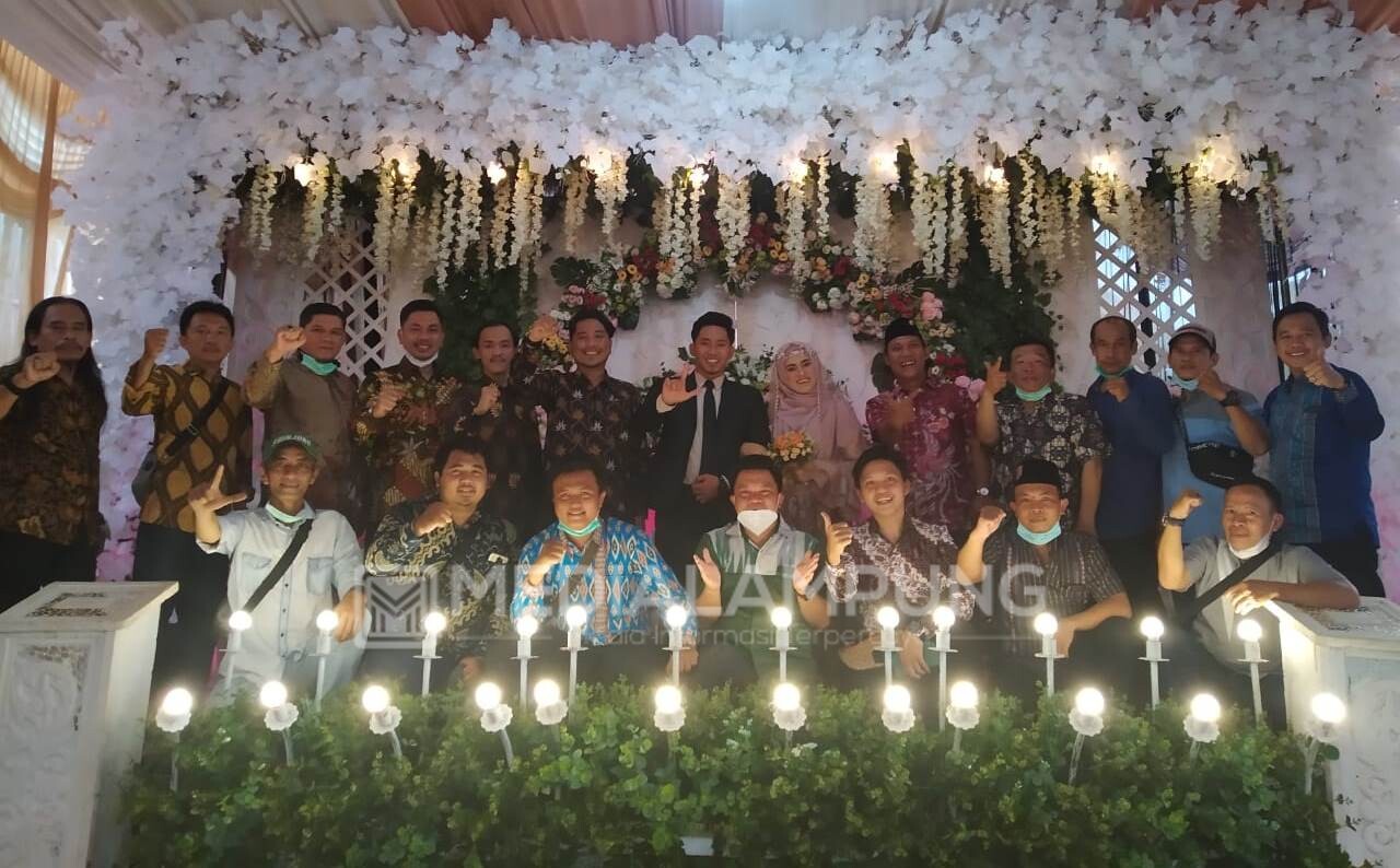 Ketua KNPI Bandarlampung Hadiri Pernikahan Salah Satu Jajaran Pengurusnya