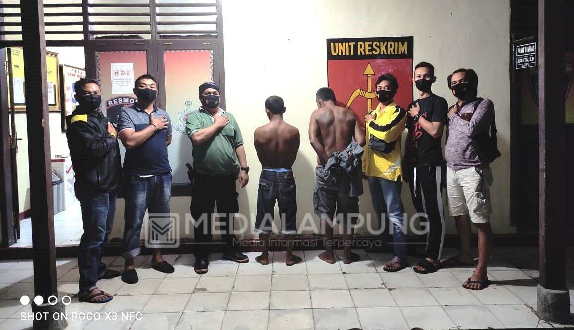 Operasi Cempaka Krakatau, Polsek Baradatu Amankan Dua Pelaku Curat