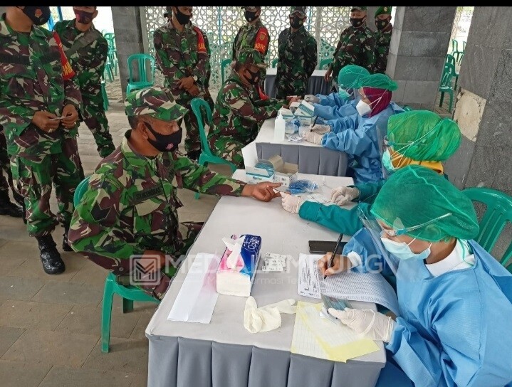 250 Personel Kodim Tanggamus Jalani Rapid Test Antibodi