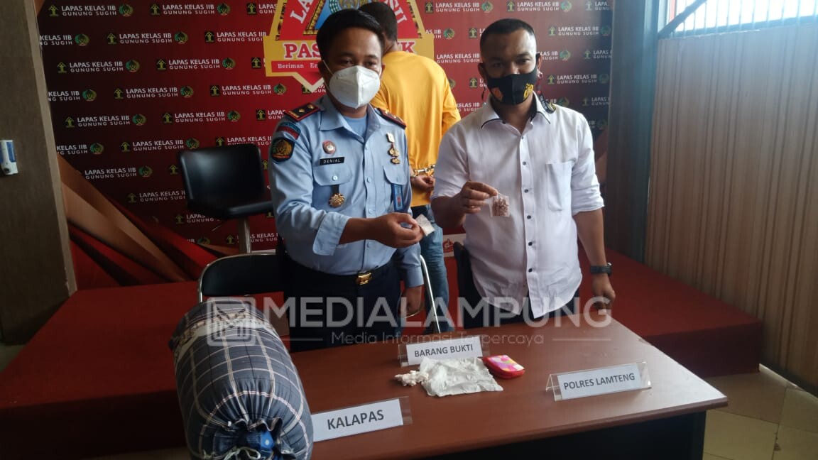 Satu Warga Binaan Lapas Gunungsugih Simpan Sabu dan 50 Butir Ekstasi