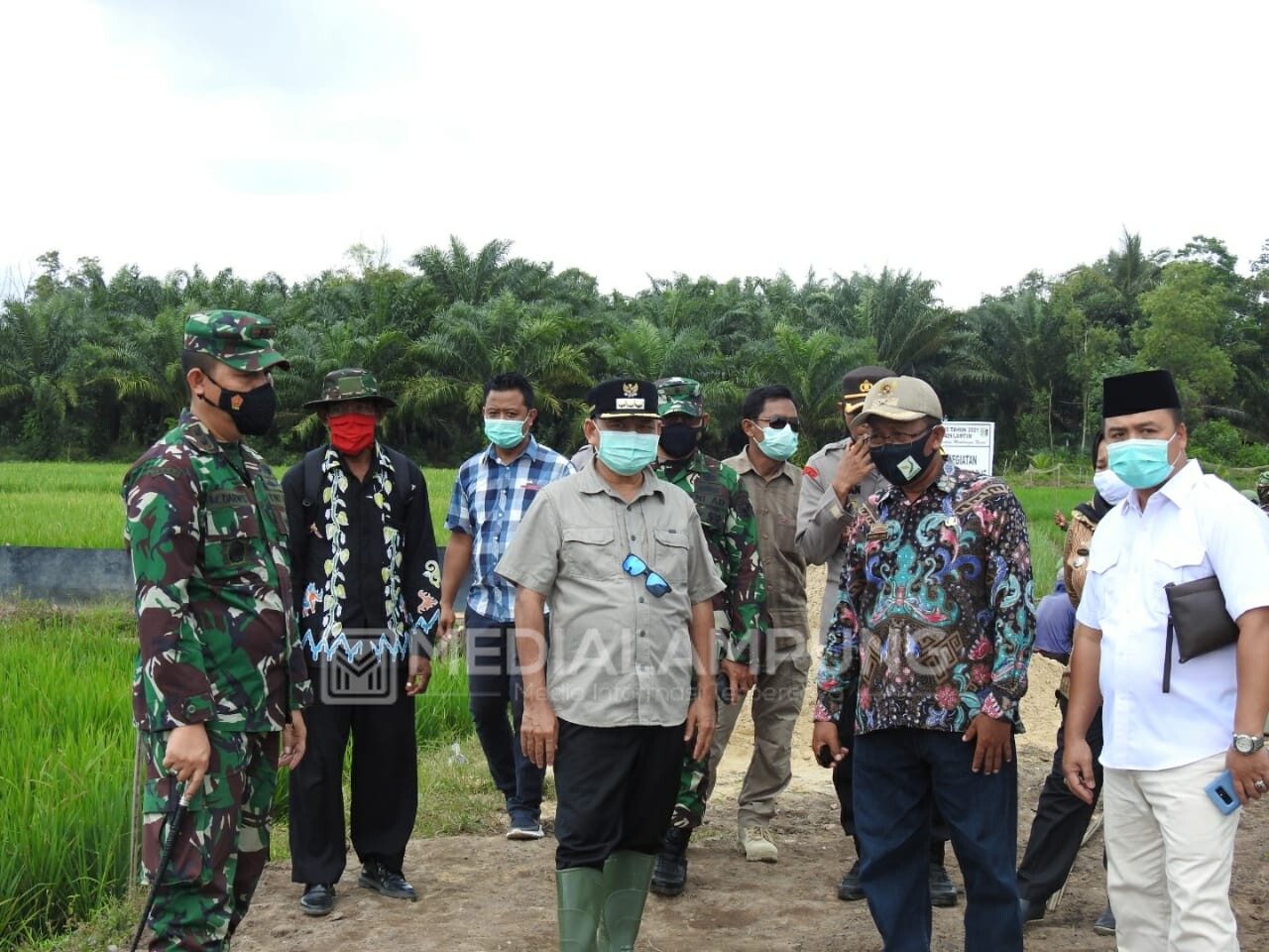 Tiga Hari Jabat Bupati, Dawam Bersama Forkopimda Lamtim Blusukan ke Lokasi TMMD