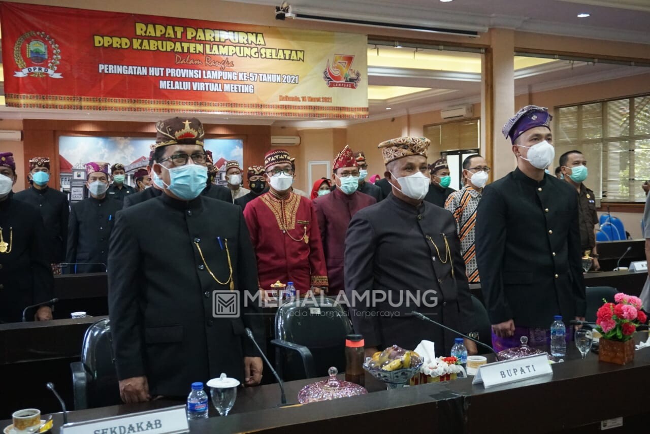 DPRD Lamsel Gelar Rapat Paripurna Istimewa Peringati HUT Provinsi Lampung ke-57