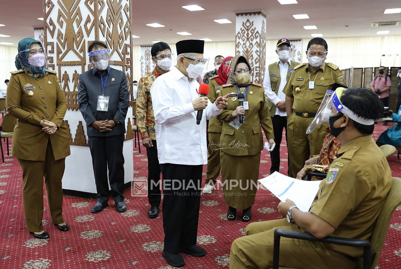 Gubernur dan Wagub Dampingi Kunjungan Wapres Ma'ruf Amin di Lampung