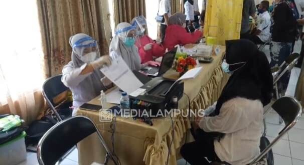12.088 Pengajar dan Tenaga Kependidikan Kota Bandarlampung Divaksinasi