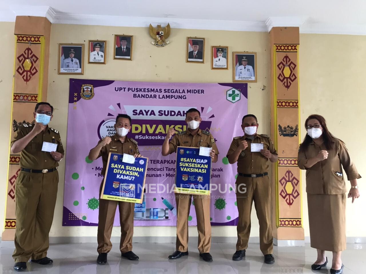 Kecamatan Langkapura Laksanakan Vaksinasi Covid-19