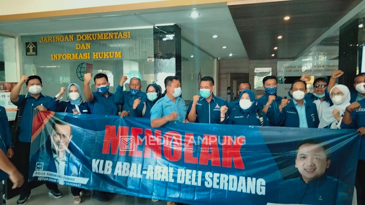 DPD Demokrat Lampung Bawa Penolakan Hasil KLB ke Kemenkumham