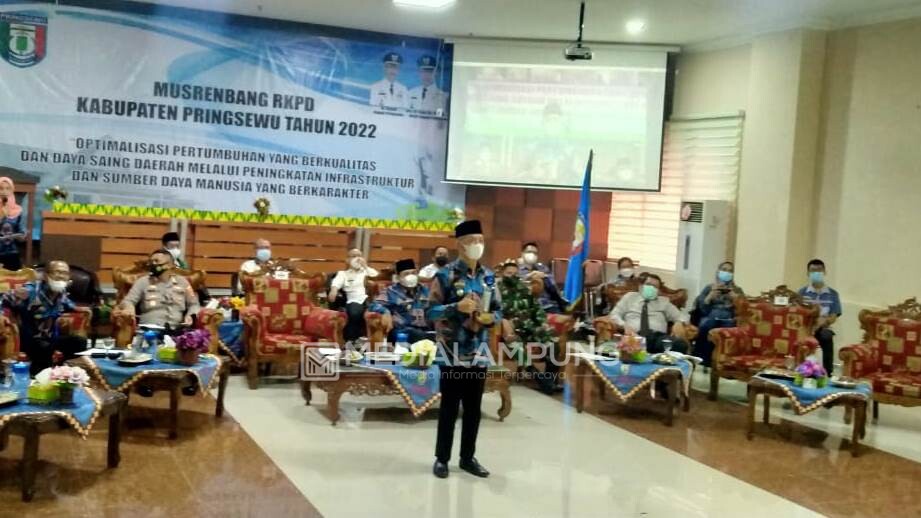 Bupati Sujadi Pimpin Musrenbang RKPD Kabupaten Pringsewu 2022