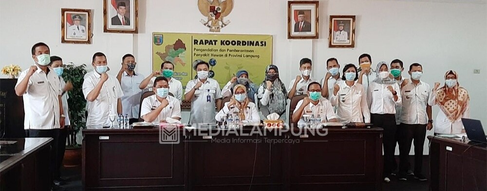 Disnakkeswan Lampung Rapat Koordinasi Kesehatan Hewan dan Kesmavet