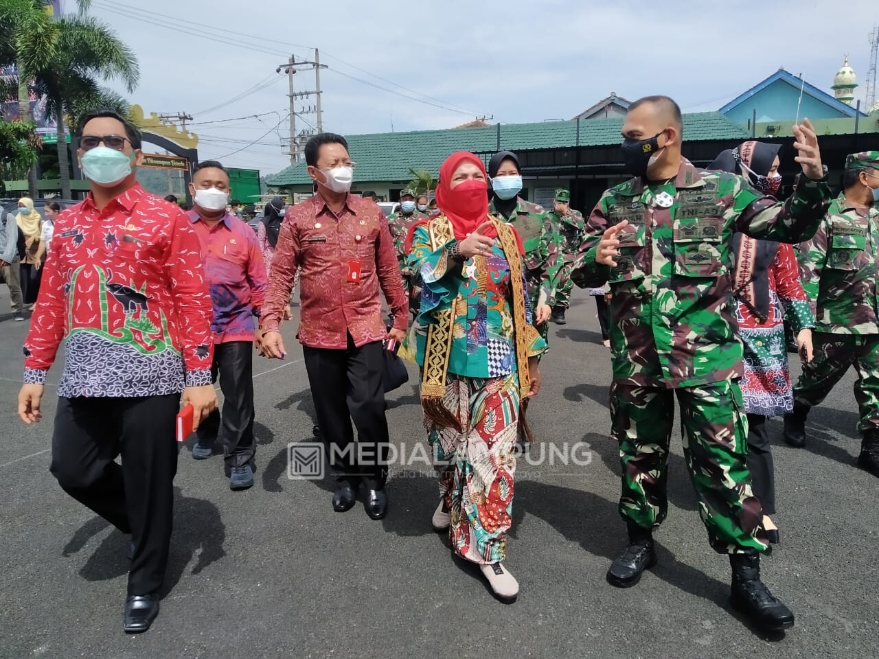 Bunda Eva Kunjungi dua Institusi Keamanan di Kota Bandarlampung