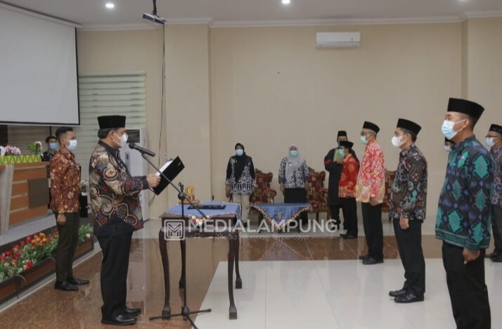 Sekda Pringsewu Ingatkan Pejabat yang Dilantik pada Prinsip 100-0-100