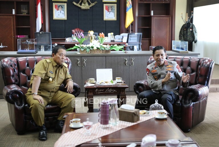 Gubernur Arinal Dapat Support Penuh Kapolda Hendro Sugiatno