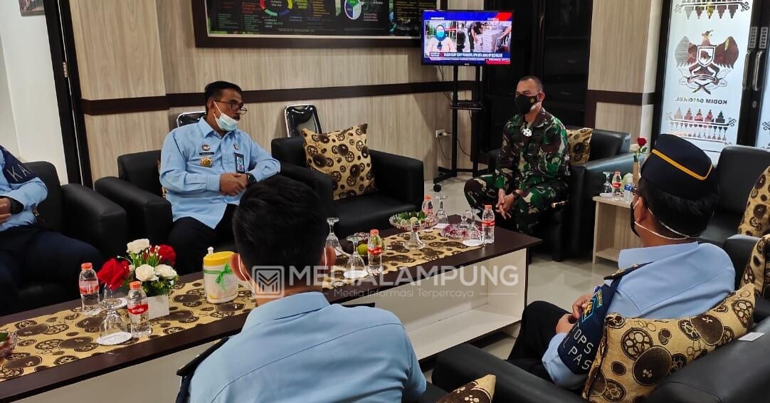Dandim Romas Terima Kunjungan Kalapas Rajabasa
