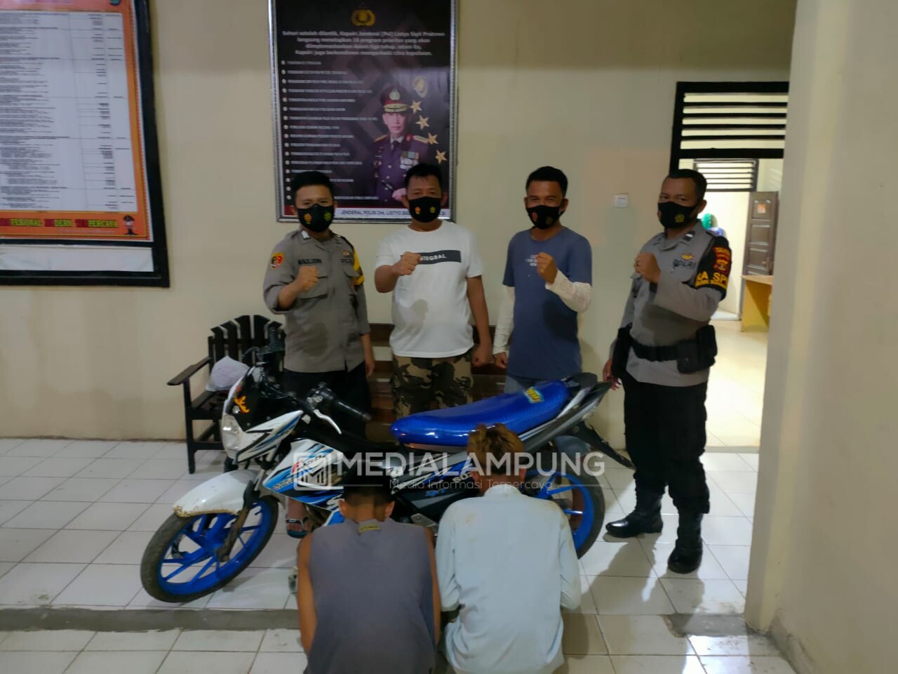 Polsek Sungkai Selatan Ringkus Pelaku Curanmor