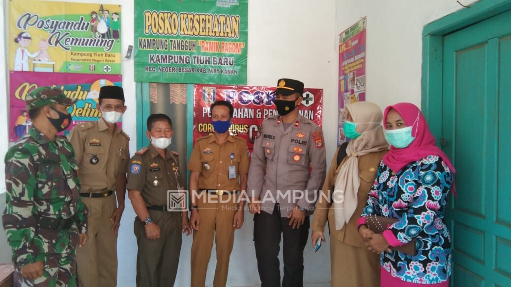 Gugus Tugas Kecamatan Negeri Besar Tinjau Kesiapan Rumah Isolasi KTN Tiuh Baru
