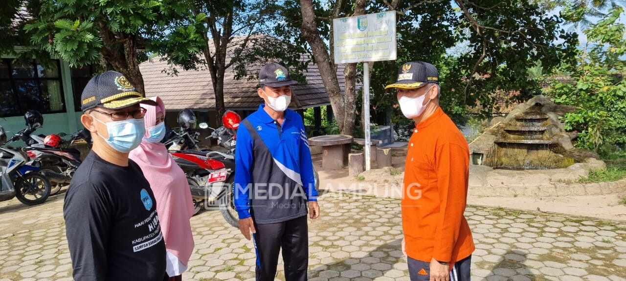 Bupati Pringsewu Jumat Bersih di Kecamatan Pagelaran