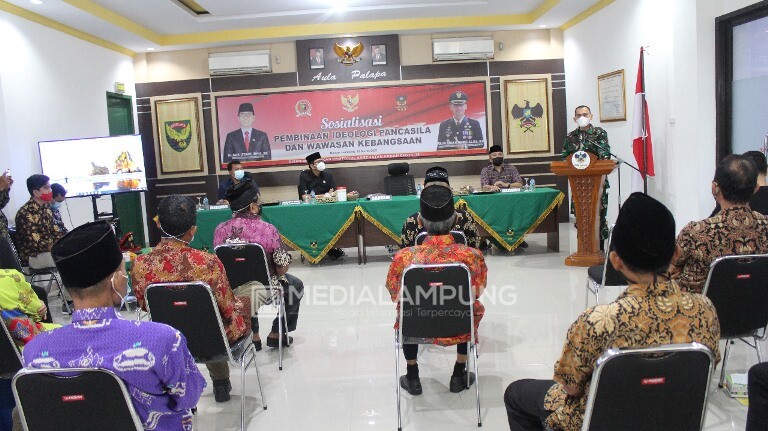 Dandim Romas Hadiri Pembinaan Ideologi Pancasila dan Wawasan Kebangsaan