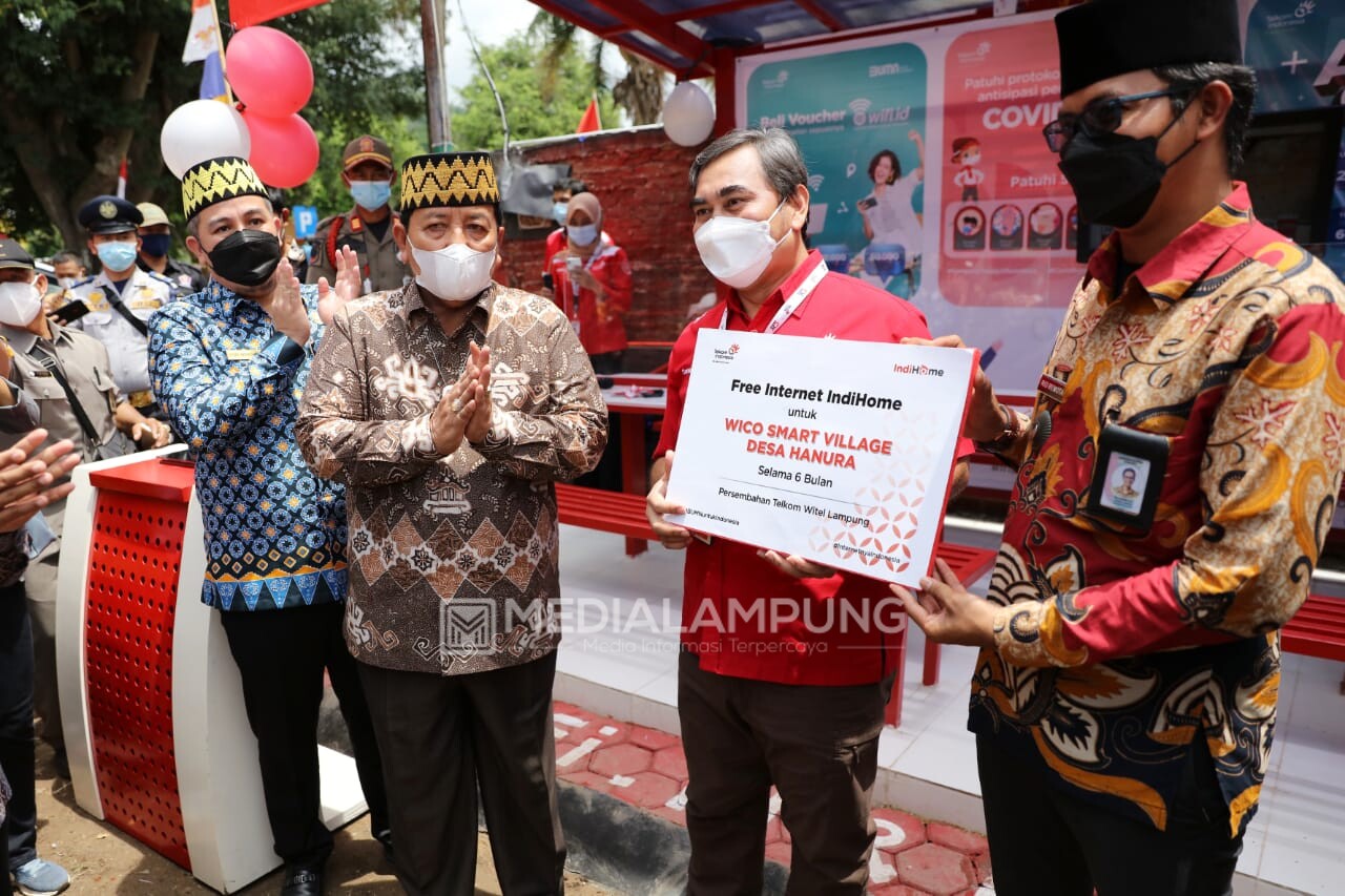 Gubernur Bersama Jajaran Kemendagri Launching Program Smart Village Lampung