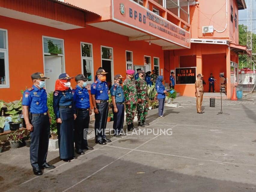 Babinsa Hadiri Penutupan Latihan Diksar Calon Personel Satgas PB