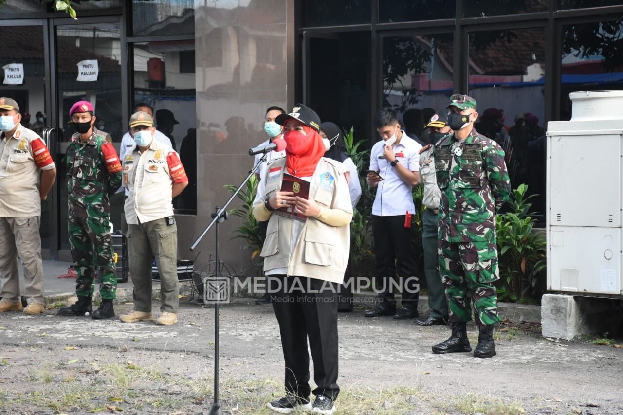 Dandim Romas Dampingi Walikota Beri Arahan pada Satgas Covid-19