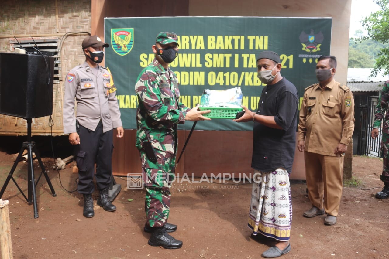 Dandim Romas Hadiri Pembukaan Kegiatan Karya Bakti Semester 1 Kodim 0410