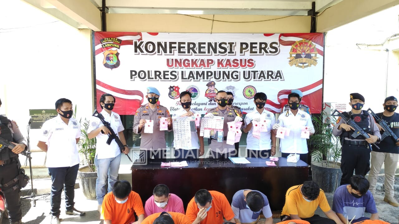 Polres Lampura Amankan 31 Orang tersangka Narkoba