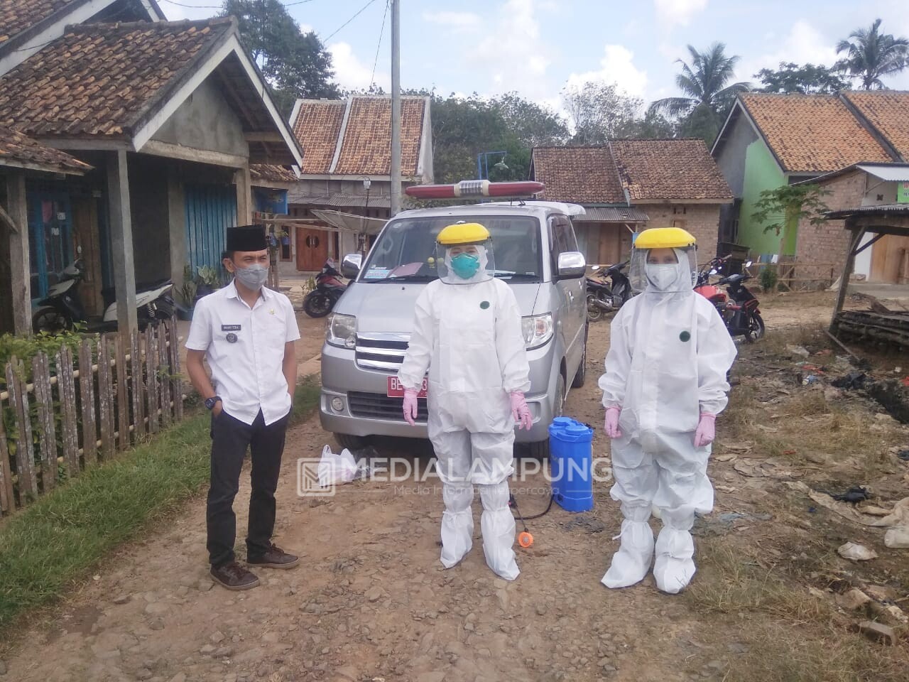 Satu Warganya Positif Covid-19, Aparat Kampung Negeri Baru Langsung Gerak Cepat