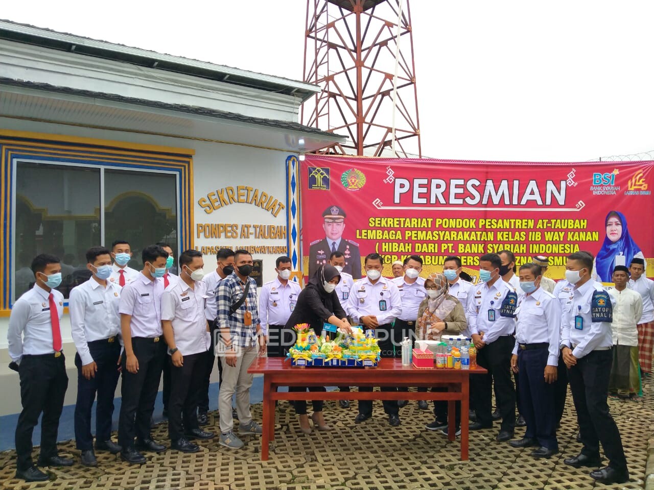 Kalapas Waykanan Resmikan Sekretariat Pondok Pesantren AT-Taubah