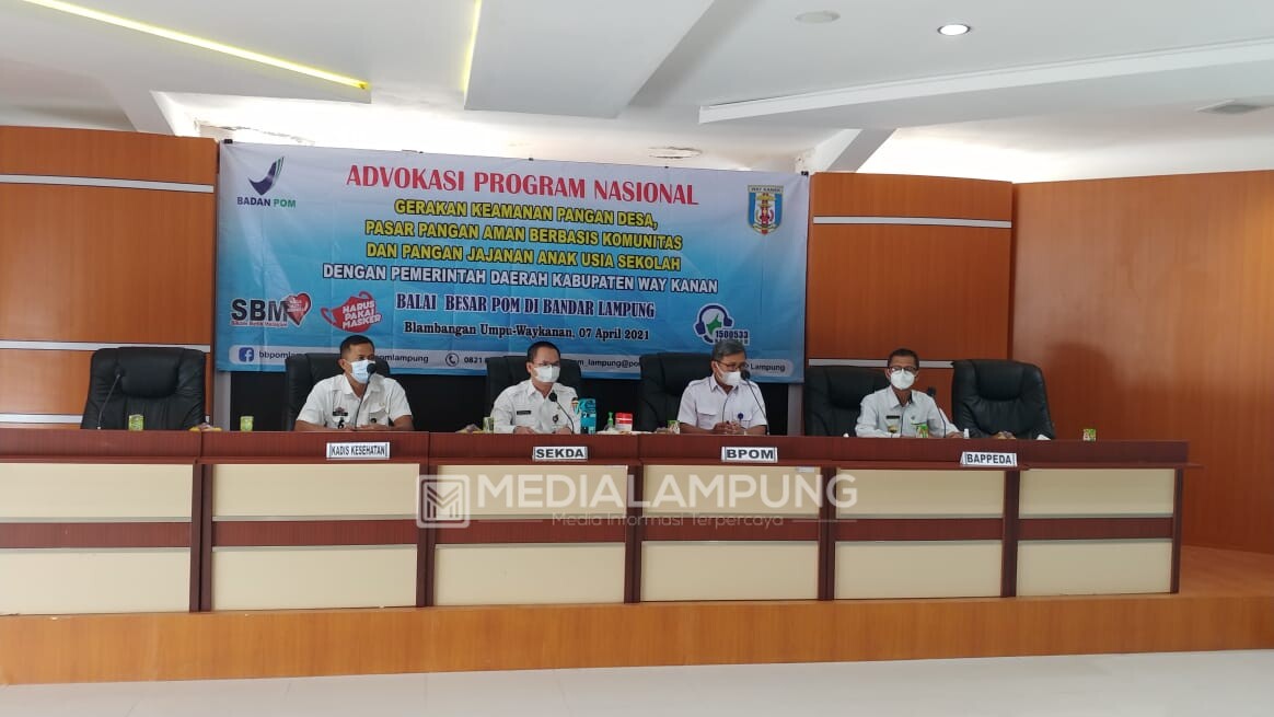 BPOM Gelar Advokasi Program Pemerintah dengan Pemkab Waykanan