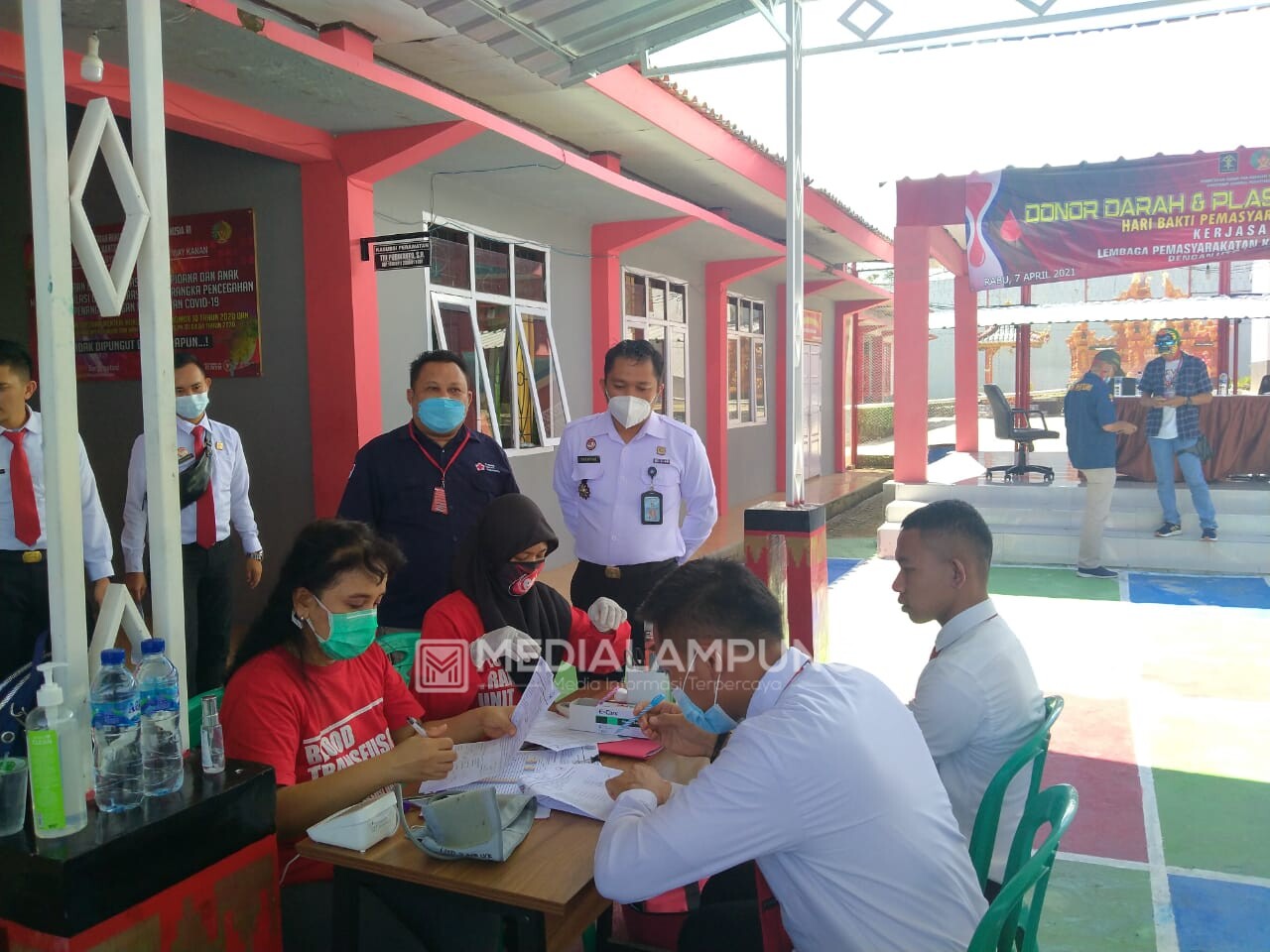 Bantu Penuhi Stok PMI, Lapas Waykanan Gelar Donor Darah