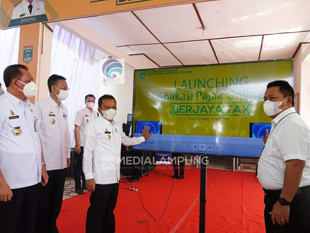 Terobosan bayar Pajak, Pemkab Lamteng Launching Aplikasi Berjaya Tax