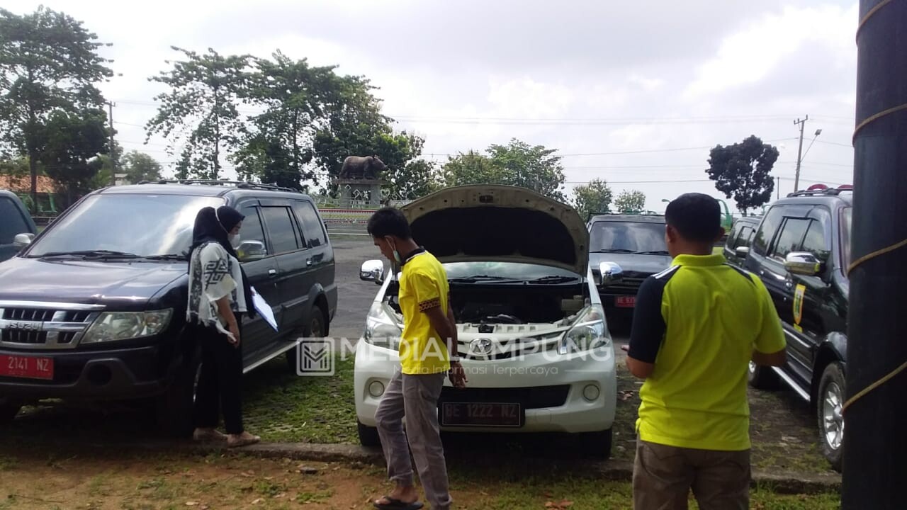 BPK Cek Kendaraan Dinas Pemkab Lamtim
