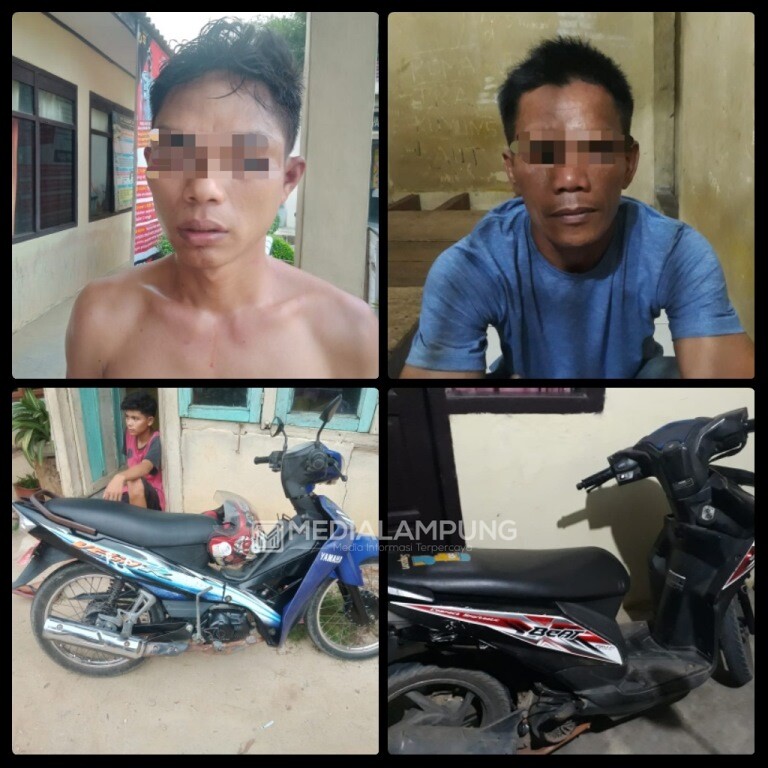 Polsek Kotabumi Utara Ringkus Dua Pelaku Curanmor