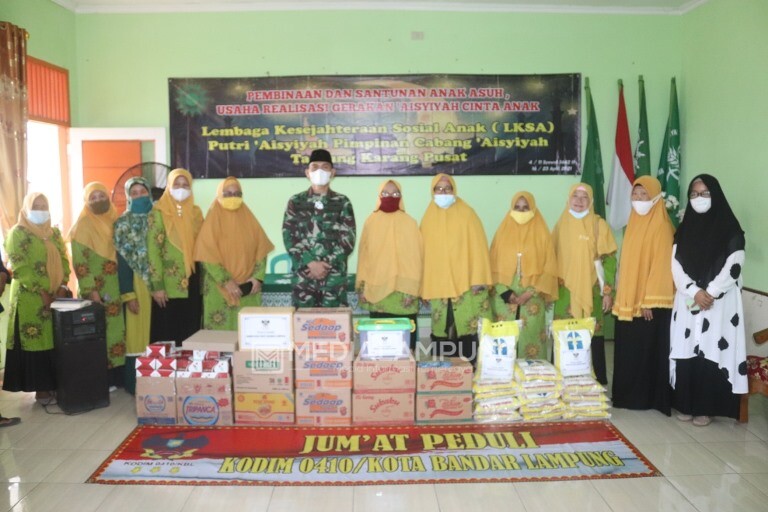 Dandim Romas Kunjungi Panti Asuhan Aisyiyah