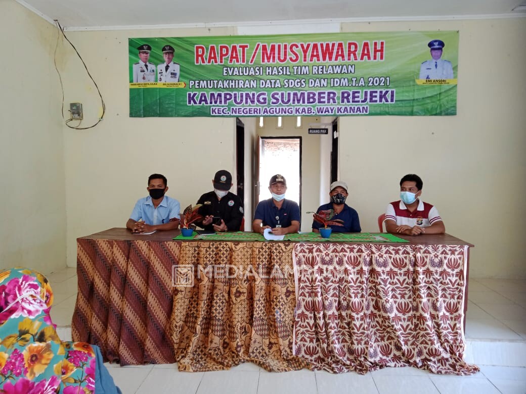 Sukseskan SDGs, Pemerintah Kampung Sumber Rejeki Evaluasi Data