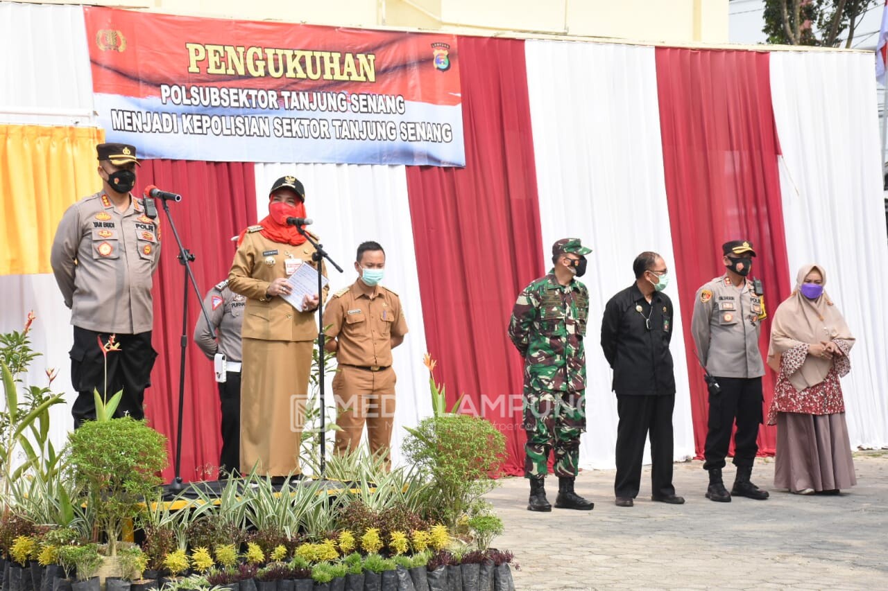 Walikota Bandarlampung Resmikan Polsek Tanjungsenang