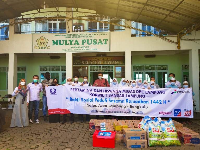 Pertamina Bersama Hiswana Migas Gelar Baksos di Panti Asuhan dan Panti Rehabilitasi