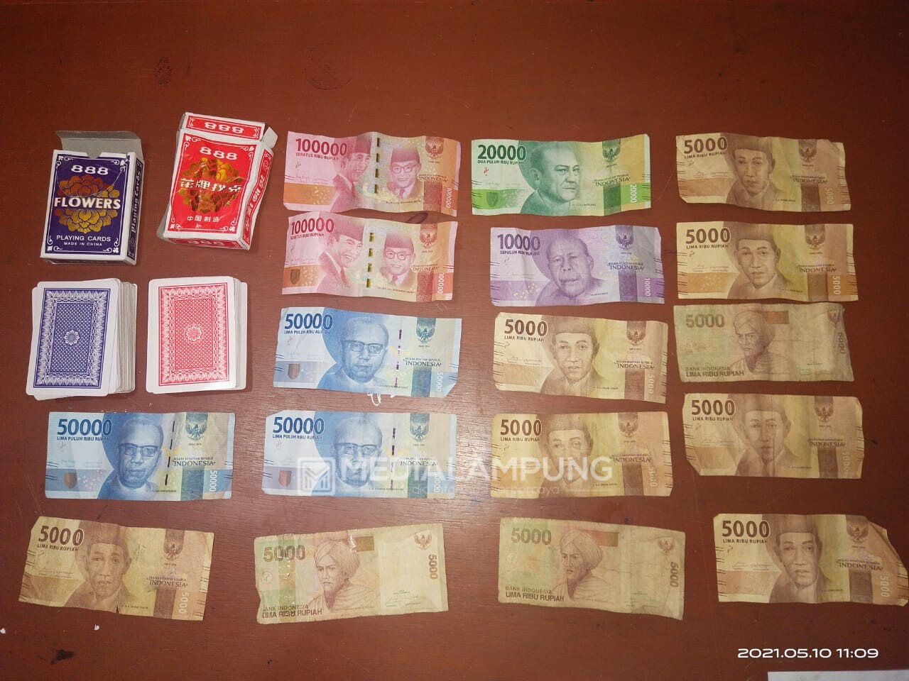 Gerebek Perjudian Lanai, 2 Pelaku Ditangkap dan 1 Kabur