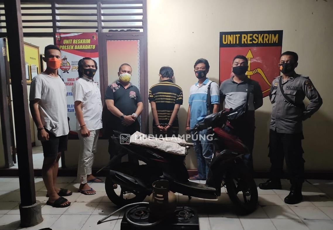 Polsek Baradatu Amankan Pelaku Pembobolan Rumah Kontrakan 