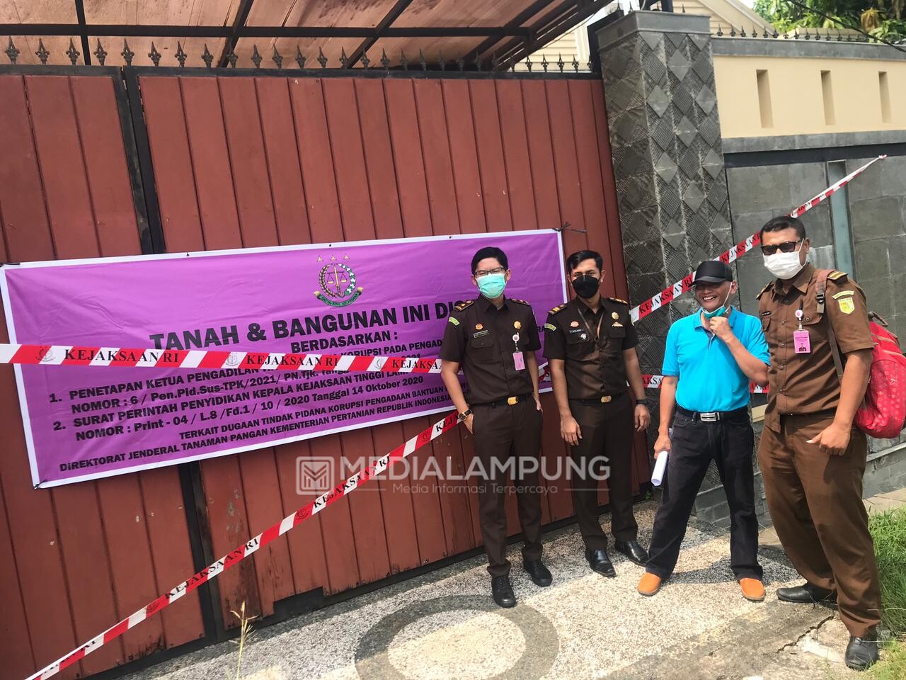 Kejati Lampung Sita Dua Aset Tersangka Korupsi Pengadaan Bantuan Benih Jagung