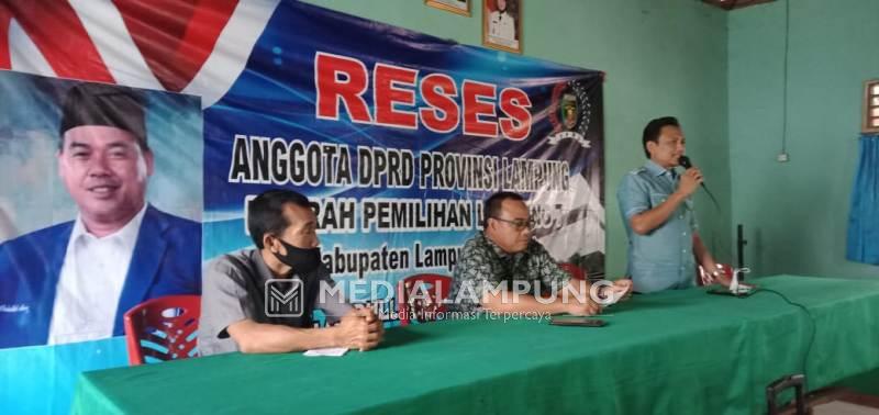 Anggota DPRD Lampung Reses di Kelurahan Gunung Sugih