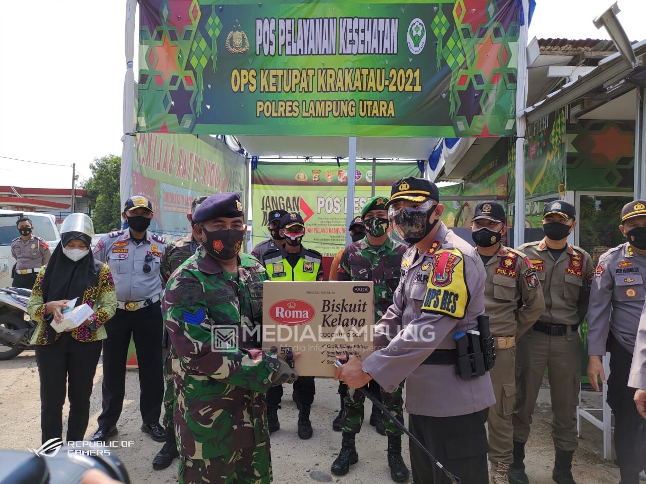 Wakapolda Lampung Kunjungi Pos Pengamanan OKK 2021 di Lampura